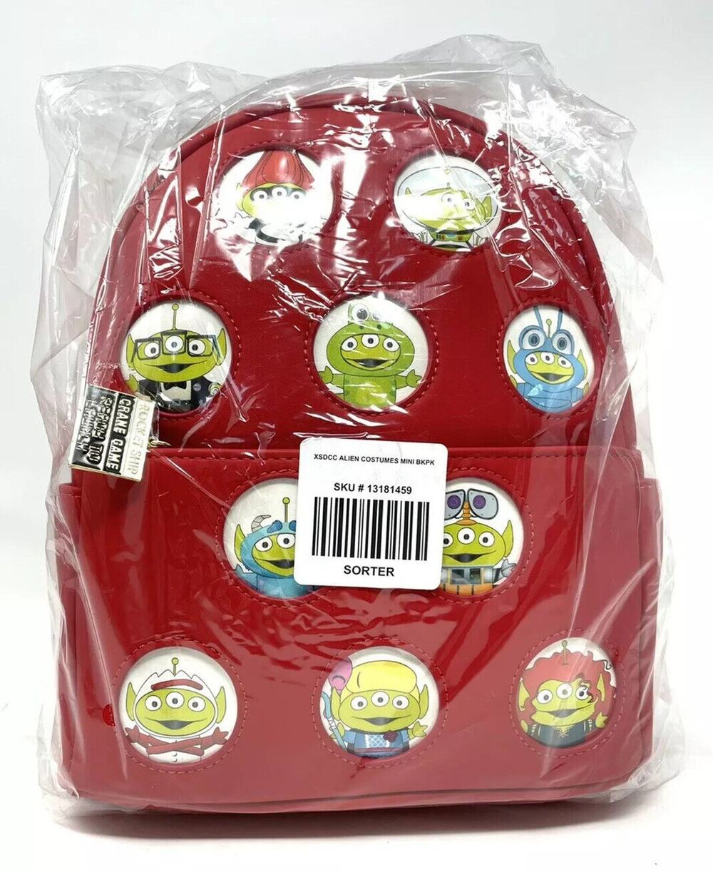 Loungefly Toy Story Alien Outfits Remix Mini Backpack Pizza Planet Disney Pixar